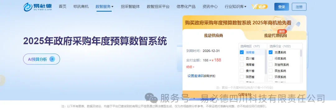采购年度预算数智系统